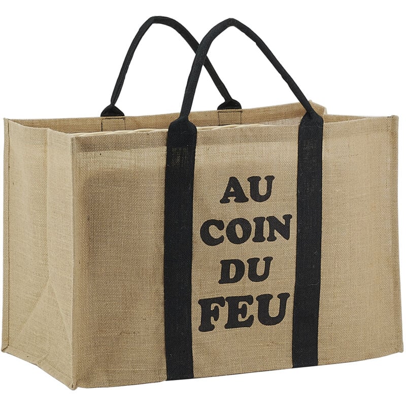 Sac à bûches en jute