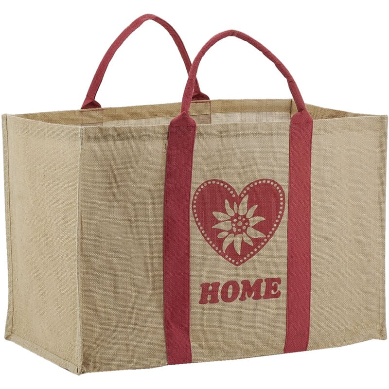 Sac à bûches en jute