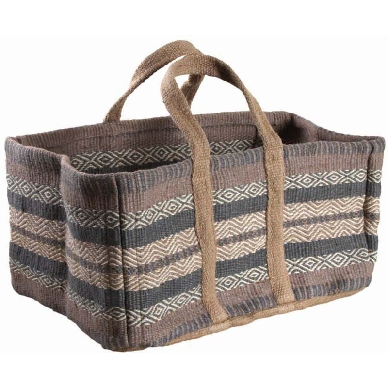 Sac à bûches en toile de jute épaisse Pampa
