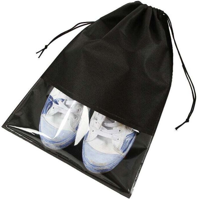 Sac à chaussures de voyage 5 pièces, sac de protection pour chaussures étanche, sac à chaussures anti-poussière avec fenêtre transparente, sac de