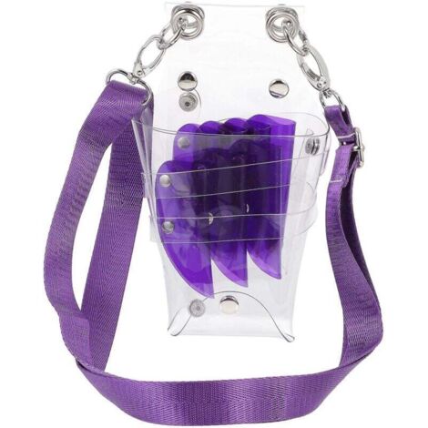 Sac à ciseaux de coiffure en PVC transparent sac de coiffure