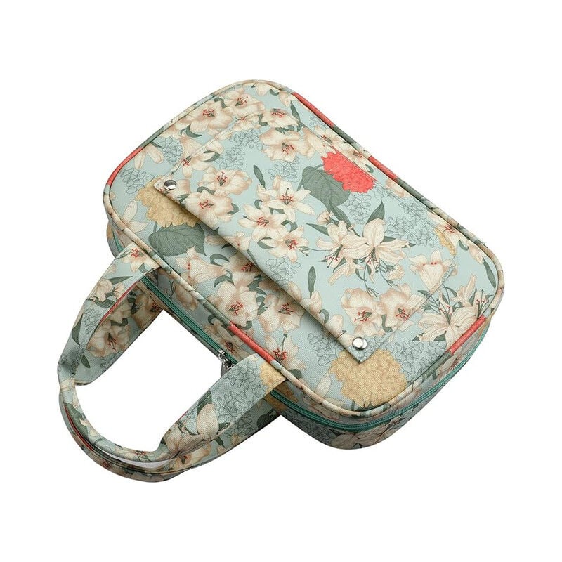 Sac à crochet, boîte de rangement de voyage portable, sac à fermeture éclair vide, boîte à aiguilles à tricoter