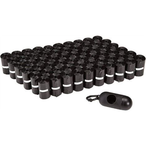 Sac à crottes de chien avec distributeur, sac poubelle pour animaux de compagnie, fournitures de nettoyage pour animaux de compagnie, boîte de rangement pour toilettes à capsules, 40 rouleaux de sacs 