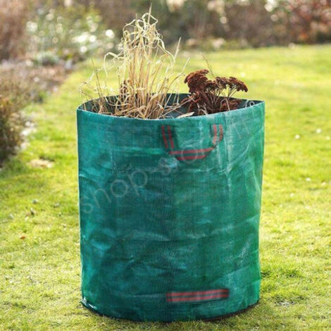 Sac à déchets pliable 272L – Résistant jusqu'à 80 kg – 4 poignées ergonomiques – Longueur 76 cm, largeur 67 cm – Shop-Story