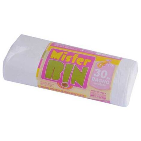 Sac à déchets pour salle de bain blanc 45X 50 pièces.30 Mr.Bin
