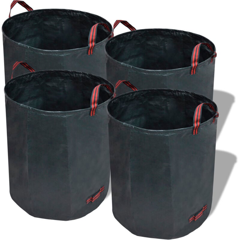 Vidaxl - Sac à déchets de jardin vert foncé 4 pcs 120 l 150 g/m²