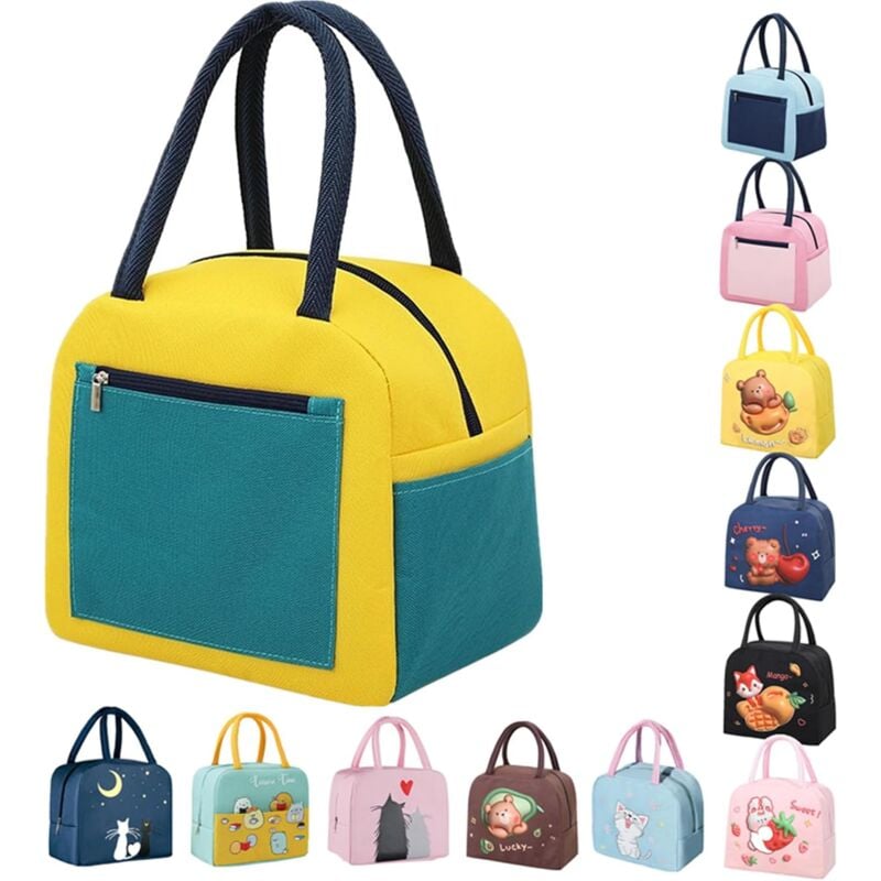 Sac à déjeuner, Sac fourre-Tout Isotherme pour Femme, Sac Isotherme en Carton, Sac Isotherme résistant à l'eau pour Enfants et étudiants, Voyage,