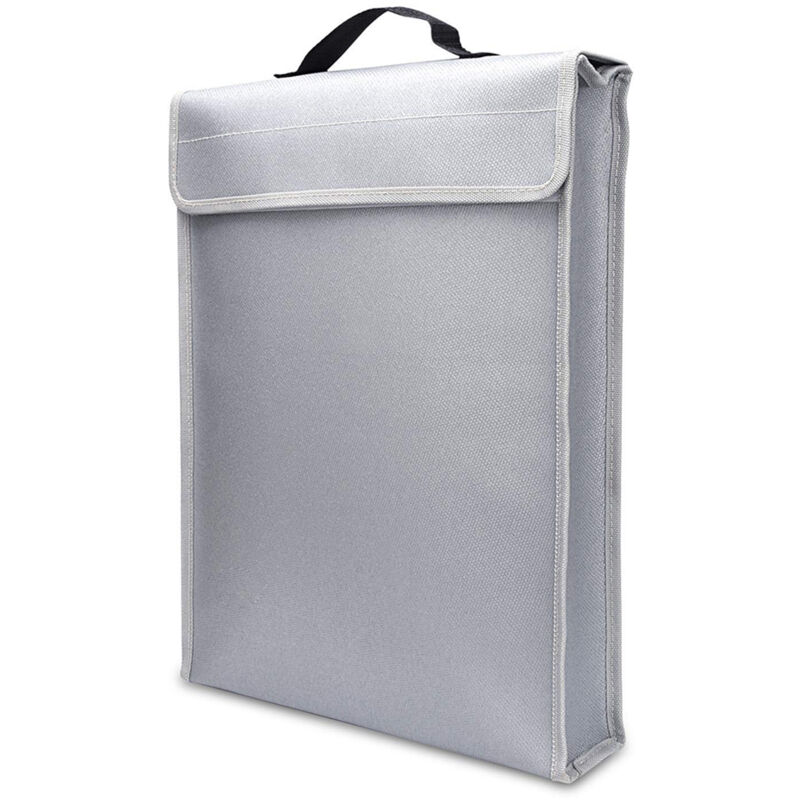 Meterk - Sac à documents double face en silicone de grande capacité, ignifuge et résistant à l'humidité, YND-0874