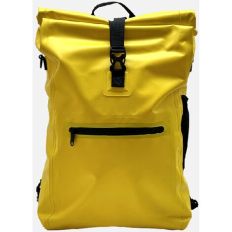Sac à dos de cyclisme  30L entièrement étanche 2 en 1, en PVC 500D pour l'extérieur – Jaune