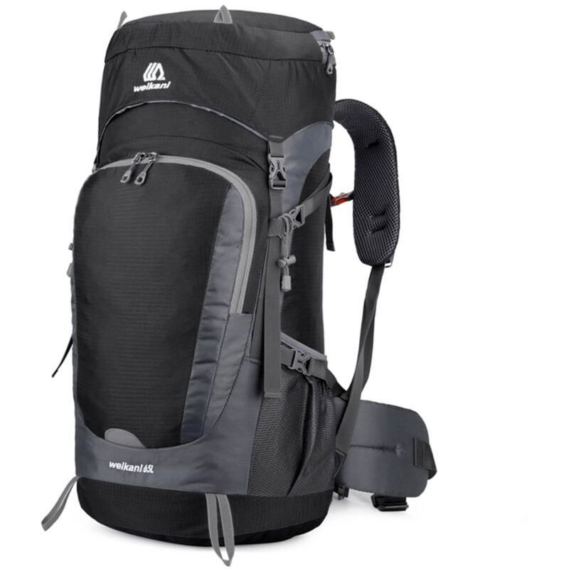 Sac à dos de randonnée résistant à l'eau de 65l, avec housse de pluie, pour Sport de plein air, voyage, Camping, escalade, alpinisme