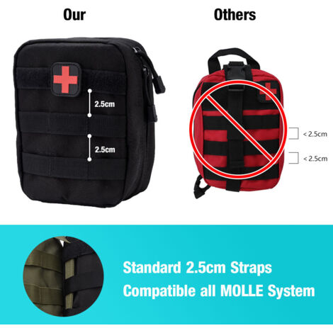 Sac à dos de secours médical pour randonnée, urgences et activités de plein air