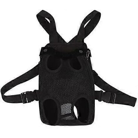Sac à dos de transport pour animaux de compagnie, sac à dos de transport réglable pour animaux de compagnie, pour la marche, les voyages, la randonnée, le camping (XL, noir)