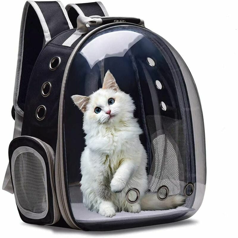Devenirriche - Sac à dos de transport pour animaux de compagnie - Sac à dos de voyage respirant - Pour chats et chiens de petite taille