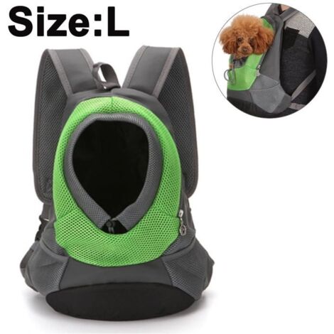 Sac à dos de transport pour animaux de compagnie, sac avant pour chien et chat avec design respirant pour chiens de petite et mo