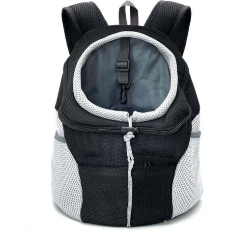 Sac à dos de transport pour chien avec tête respirante et bretelles rembourrées pour randonnée et voyage Ortviai