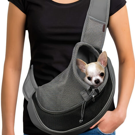 Sac à dos de transport pour chien – polyester – noir
