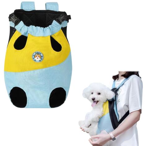 Sac à Dos de Transport pour Chiens, Sac à Dos pour Chien et Chat Petite et Moyenne Taille, Réglable Sac à Transport pour Animal de Compagnie de 5-8kg, Porte Chien pour Voyage Camping Randonnée