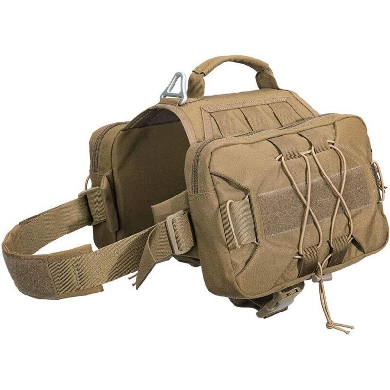 Sac à dos de voyage pour chien de race Dog Pack Hound Dog Dog Saddle Bag, idéal pour le camping et la randonnée, pour chiens de taille moyenne et