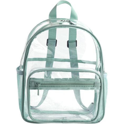 Sac à dos en plastique transparent (vert)
