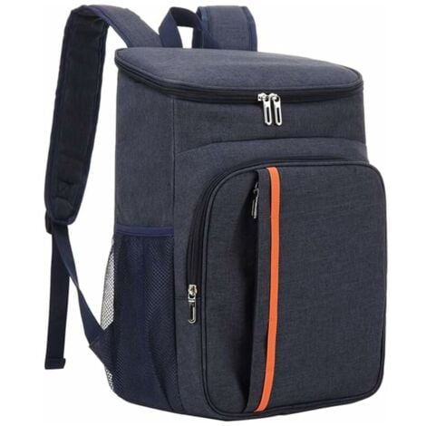 Sac à Dos Glacière Isotherme - 18L pour pique-nique, plage, camping (Bleu Marine)