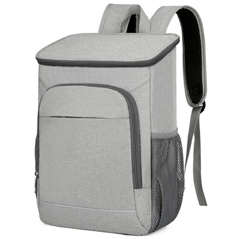 Sac à dos isotherme 30L, sac à déjeuner isolé étanche pour Camping en plein air randonnée pique-nique plage,Grey