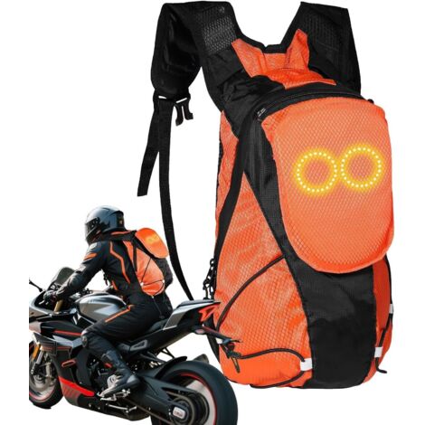 Sac à dos lumineux, sac à dos de vélo avec éclairage,