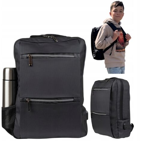Sac à Dos Ordinateur Portable Baigio – 26-35L – Imperméable – Noir – Polyester Oxford