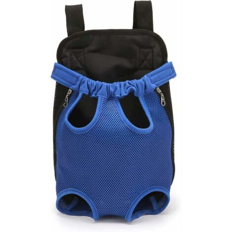 Sac à Dos pour Animaux De Compagnie, Sac à Dos Réglable pour Animaux De Compagnie, Sac De Voyage pour Chien, Transporteur pour Animaux De Compagnie avec Conception Ventilée(M, Bleu)