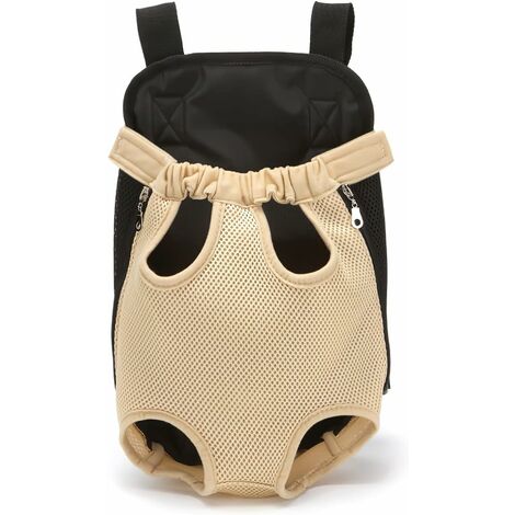 Sac à Dos pour Animaux De Compagnie, Sac à Dos Réglable pour Animaux De Compagnie, Sac De Voyage pour Chien, Transporteur pour Animaux De Compagnie avec Conception Ventilée(M, Jaune Clair)