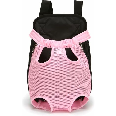 Sac à Dos pour Animaux De Compagnie, Sac à Dos Réglable pour Animaux De Compagnie, Sac De Voyage pour Chien, Transporteur pour Animaux De Compagnie avec Conception Ventilée(M, Rose)