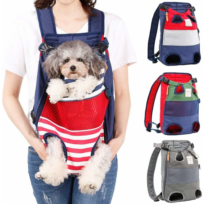 Sac à dos pour chien - un sac à dos pour animaux de compagnie avec les pattes tournées vers l'avant, adapté aux chiens de petite et moyenne taille,