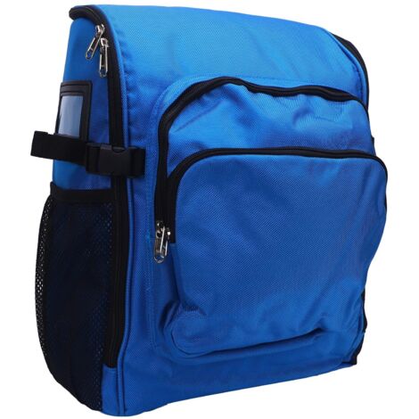 Sac à dos pour outils de nettoyage 45x32x19cm, grande capacité, tissu Oxford 1000D, anti-éclaboussures, fournitures de ménage, sac bleu