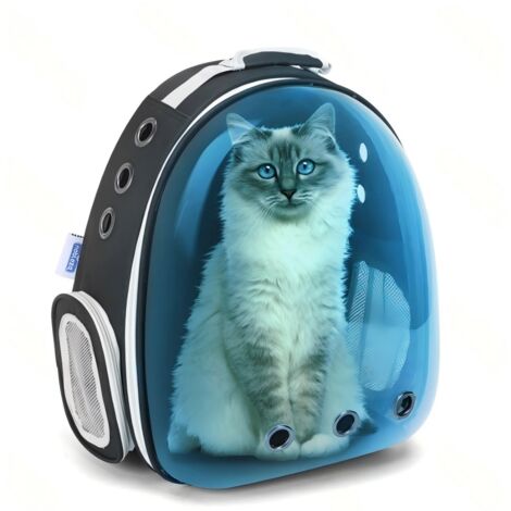 Sac à dos spatial pour chiens et chats, ventilé, visière transparente, Nobleza