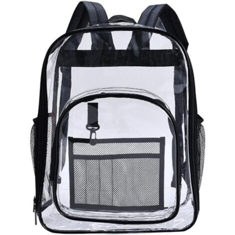 Sac à dos transparent étanche (noir)