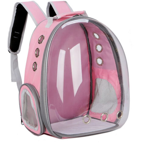 Sac à Dos Transport Chat/Chien à Bulle Transparente - Approuvé Compagnies Aériennes, Capsule Ventilée, Voyage Sécurisé