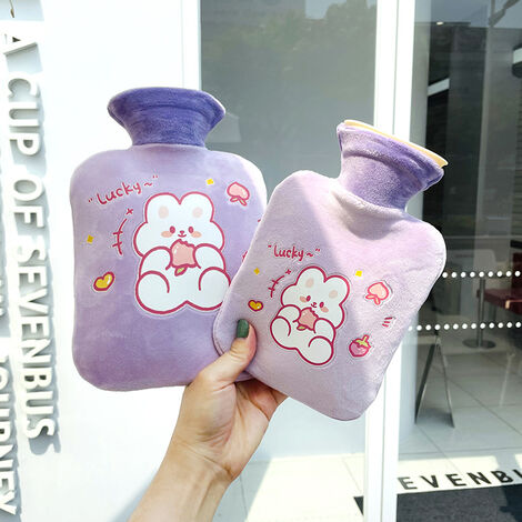 Sac à eau chaude Bouillotte - Sac chaud pour le soulagement de la douleur Coussin chauffant pour l'eau froide Sac chauffant pour les mains d'hiver pour le soulagement de la douleur Crampes,dolaso
