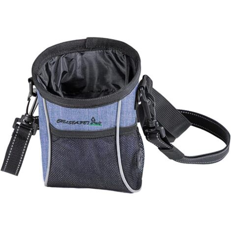 Sac à friandises pour chien Sac à friandises pour chien Sac pour chien Sac à collation en matériau respectueux de l'environnement (Bleu)