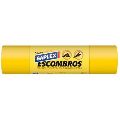Sac à gravats en plastique SAPLEX 5 unités - talla