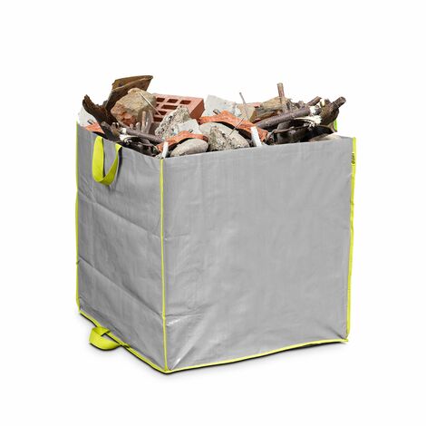 Sac à gravats et végétaux 100 L – Ultra robuste en polypropylène – Capacité 40 kg – Dimensions 47x47x47 cm – Double-fond renforcé – Lesto