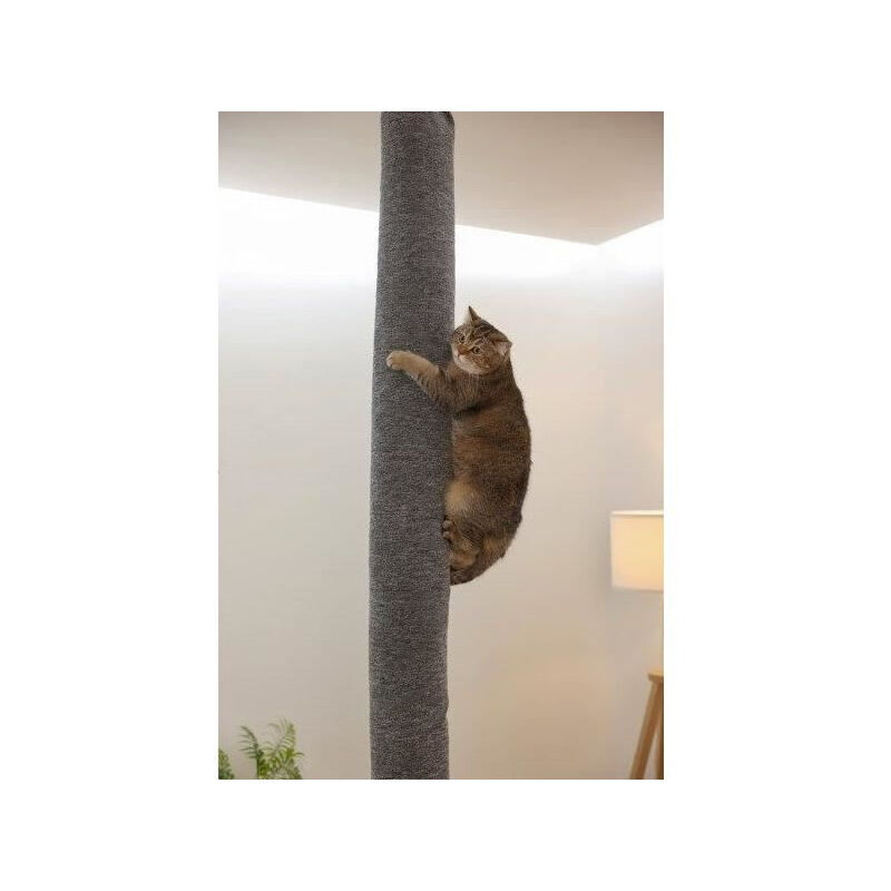 Sac a grimper pour chats Kerbl carpet - 16 x 16 x 240 cm - Fixation plafond - Polyester