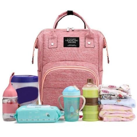 Sac à langer/sac à dos pour bébé, sacs à couches décontractés pour sac à dos à langer, sac à dos de voyage multifonctionnel pour bébé de grande capacité