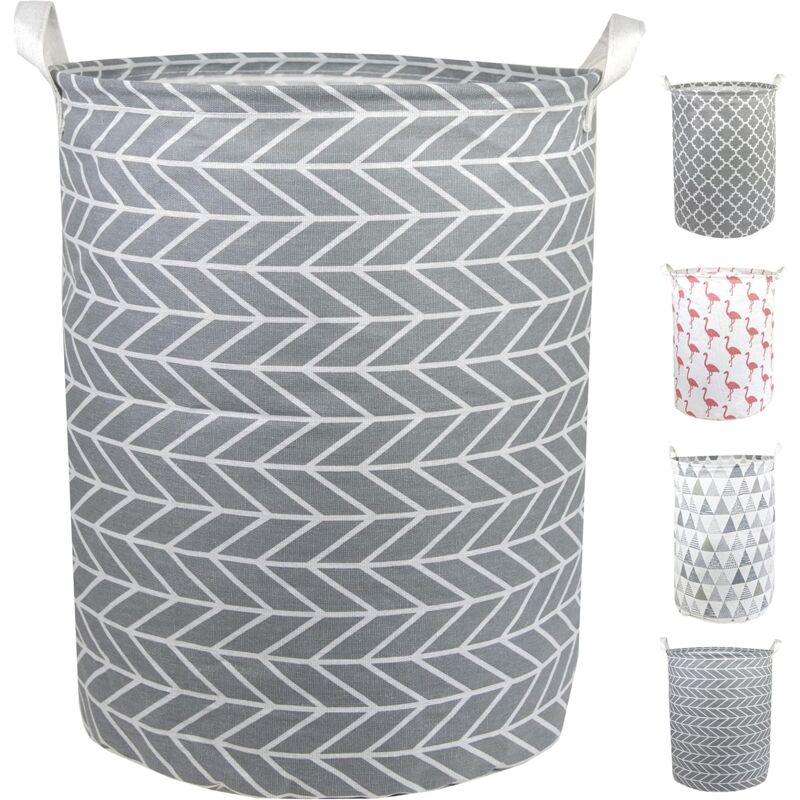 Sac à linge de rangement de salle de bain - Paniers à linge en toile épaisse, corbeille de salle de bain et paniers à linge - Panier de lavage en lin