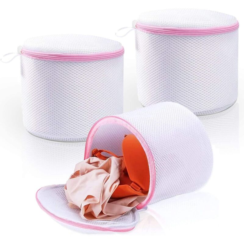 Sac à linge pour machine à laver les sous-vêtements en trois pièces, sac à linge pour soutien-gorge, sac à linge maintient les sous-vêtements en