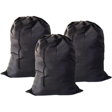 Sac à Linge - Tissu Oxford 90 x 120 cm - Fermeture à Cordon - Pour Logement Étudiant, Appartement, Voyages - Lot de 3
