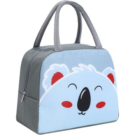 Sac à lunch de dessin animé (gris foncé),