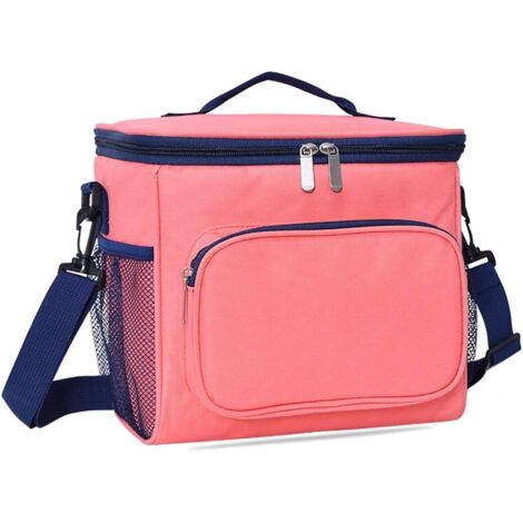 Sac à lunch isotherme pliable (rose)