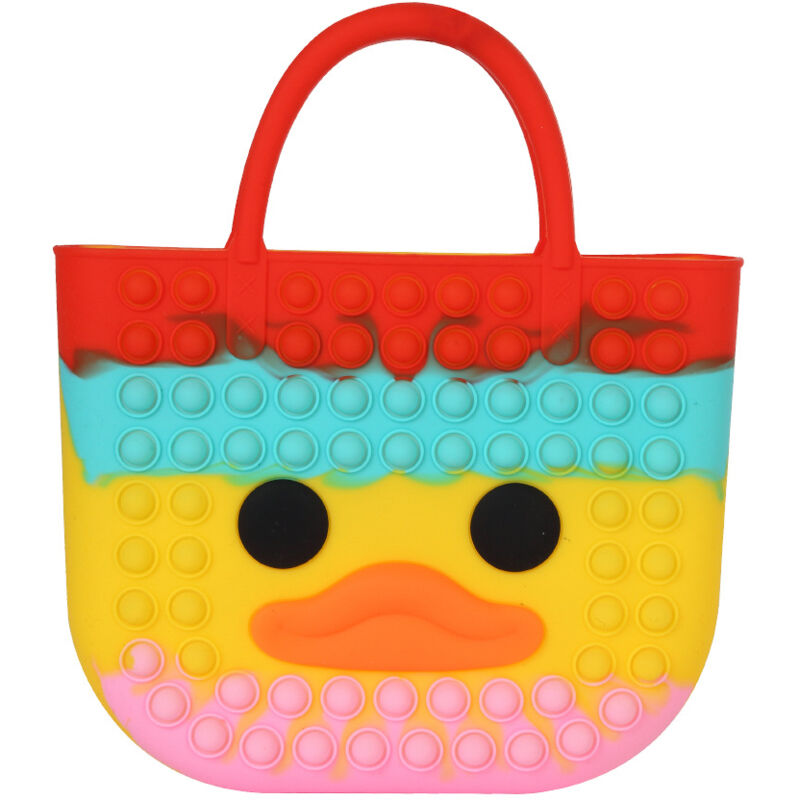 Sac à main en silicone décompression bulle canard puzzle sac de décompression
