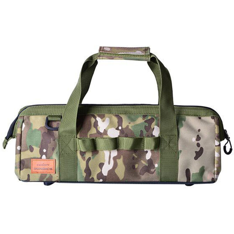 Sac à outils de camping Sac à outils de rangement à large ouverture de grande capacité Sac à équipement résistant à l'eau,Camouflage,DUBUNS