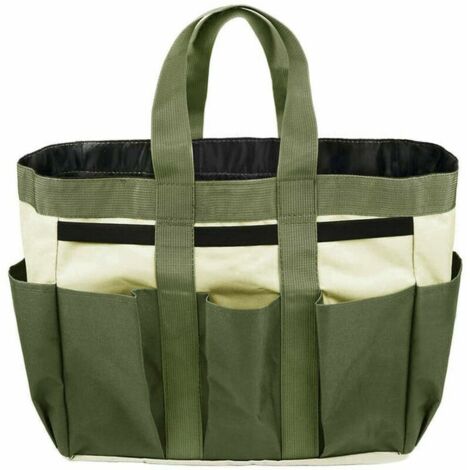 Sac à outils de jardin portable Sac à outils pour plantes Oxford Sac de rangement pour outils multi-poches Sac de transport pour plantes