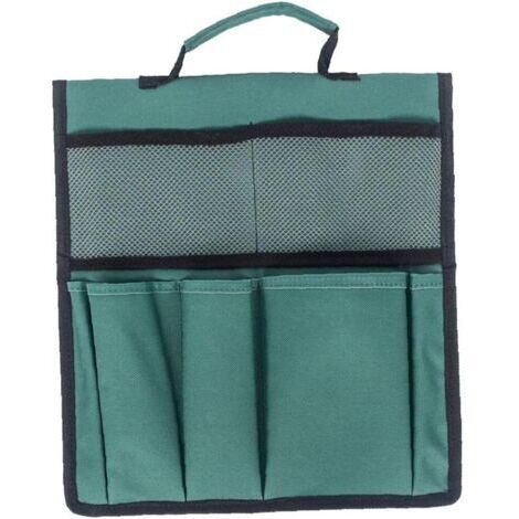 Sac à outils de jardin, sac fourre-tout pour organiser le jardinage, sac de fournitures de jardinage extérieur (vert foncé)